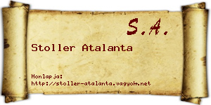 Stoller Atalanta névjegykártya